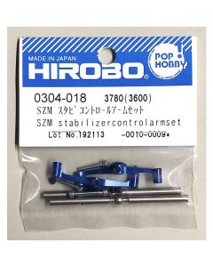 HIROBO 0304-018 SZM Stabilizer Control Arm Set (Lepton EX)