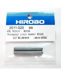 Hirobo 2511-020 HEXAGONAL CROSS MEMBER M3X46