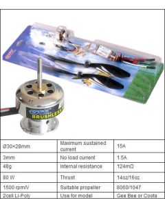 301303A Brushless combo power system 80w