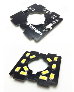 Piastra per fissaggio fotocamera con led