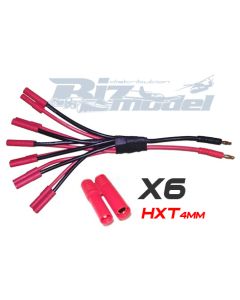 Parallel (6x) HXT 4mm Bullet Charge Cable BIZ-BCA037
