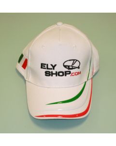 CAP10 Cappellino National Ricamato Elyshop colore Bianco