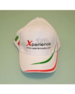 CAP12 Cappellino National Ricamato Xperience colore Bianco