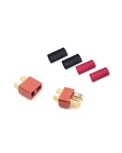 Red Deans Ultra Plug with shrink Tube Red and Black CW110TUBE