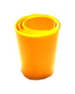 1 metro termoretraibile giallo traspar larghezza 37mm piatto CW64243