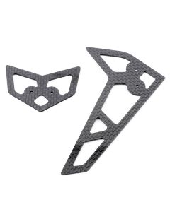 E-Flite EFLH1472C Carbon Fiber Stabilizer/Fin Set for Blade 400