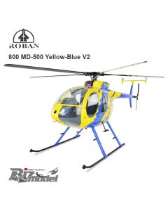 Elicottero Roban MD-500 Yellow-Blue V2 Classe 800
