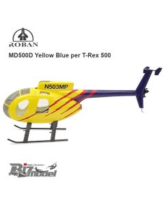 Fusoliera Roban MD500D Yellow Blue per T-Rex 500