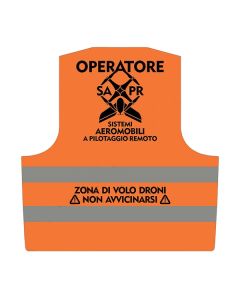 Giubbino smanicato di sicurezza per OPERATORE SAPR