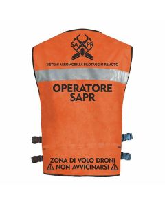 Giubbino Operatore SAPR senza maniche Colore ARANCIO