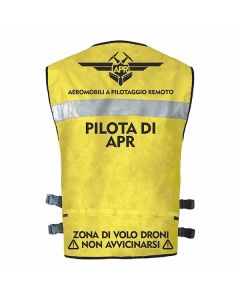 Giubbino pilota APR tecnico senza maniche Colore GIALLO