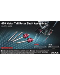 H47T021XX 470L Metal Tail Rotor Shaft Assembly