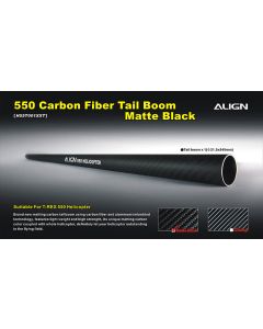 H55T001XX 550 Carbon Fiber Tail Boom-Matte Black
