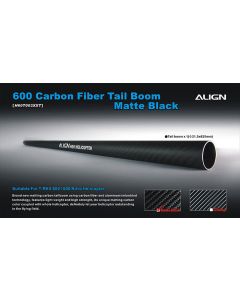 H60T003XX 600 Carbon Fiber Tail Boom-Matte Black