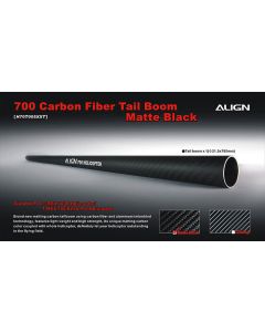 H70T005XX 700 Carbon Fiber Tail Boom-Matte Black