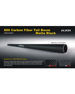 H80T015XX 800E Carbon Fiber Tail Boom-Matte Black