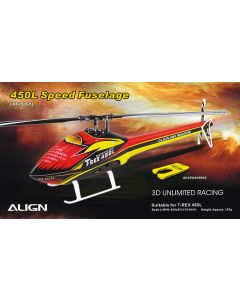 HF4506 450L Speed Fuselage – Red & Yellow