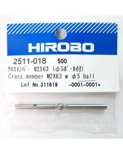 Hirobo 2511-018 CROSS MEMBER (WITH 5 MM BALL) M2x65