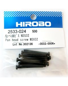 Hirobo 2533-024 PAN HEAD SCREW M3x32