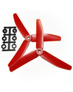 HQProp 5X4X3 CCW RED MR STEELE  (pack of 2)