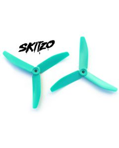 HQProp 5X4X3 CW BLUE SKITZO (pack of 2)