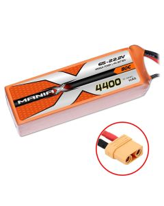 ManiaX 22.2V 4400mah 80C 6S Lipo XT90