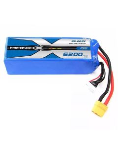 ManiaX 22.2V 6200mah 6S 45C Lipo XT90