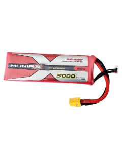ManiaX LiFePO4 3S 3000mAh 9,9V RX 25C XT60