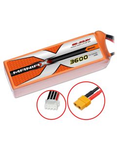 ManiaX Lipo 6S 22.2V 3600mAh 80C XT60