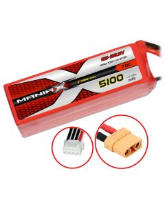 ManiaX Power LiPo 6S 5100mAh 22.2V serie eXtreme 70C XT90