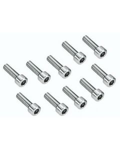 10 Viti M2,5x6mm Testa Cilindrica Cava Esagonale SCR2506IX