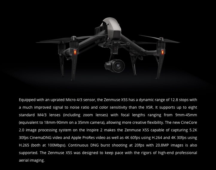 DJI ZenMuse X5S DJI ZenMuse X5S