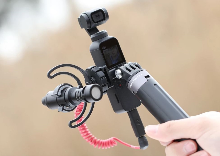 Staffa di fissaggio universale PGYTECH con slot laterale per OSMO Pocket Staffa di fissaggio universale PGYTECH con slot laterale per OSMO Pocket