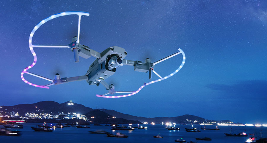 LED PROPELLER GUARD PER MAVIC 2 LED PROPELLER GUARD PER MAVIC 2