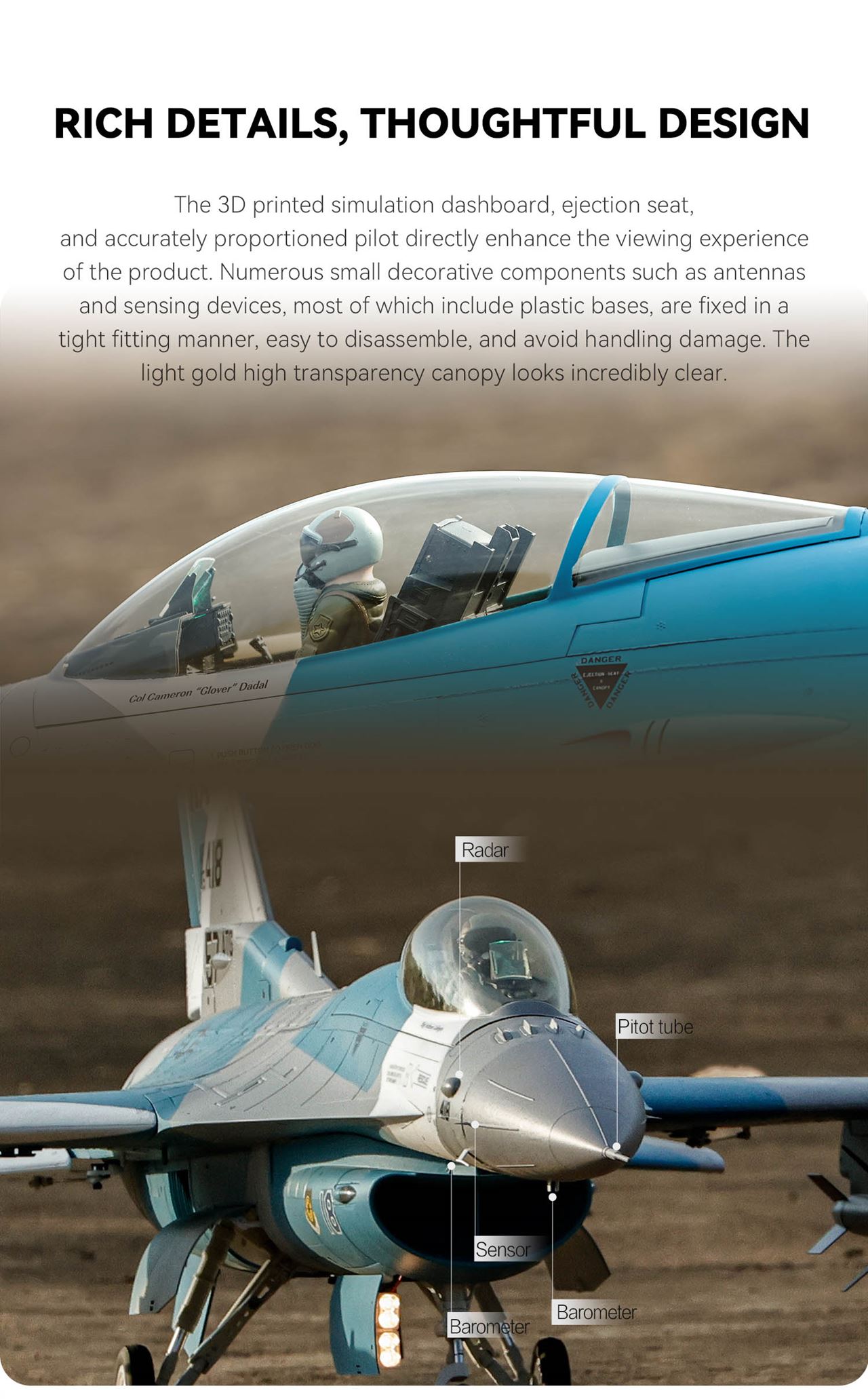 Freewing F-16 V2 High Performance 90mm EDF Jet - PNP