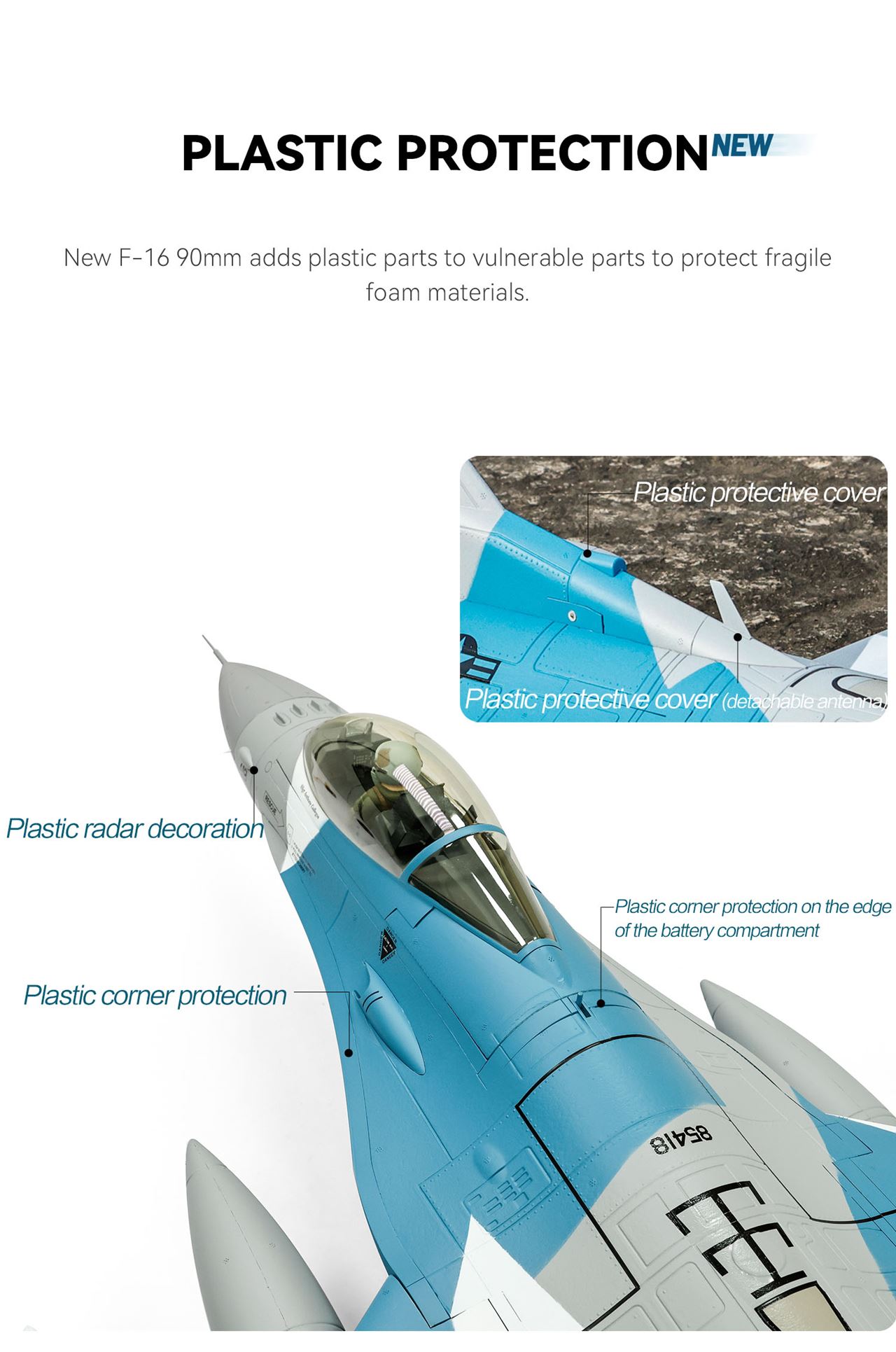 Freewing F-16 V2 High Performance 90mm EDF Jet - PNP